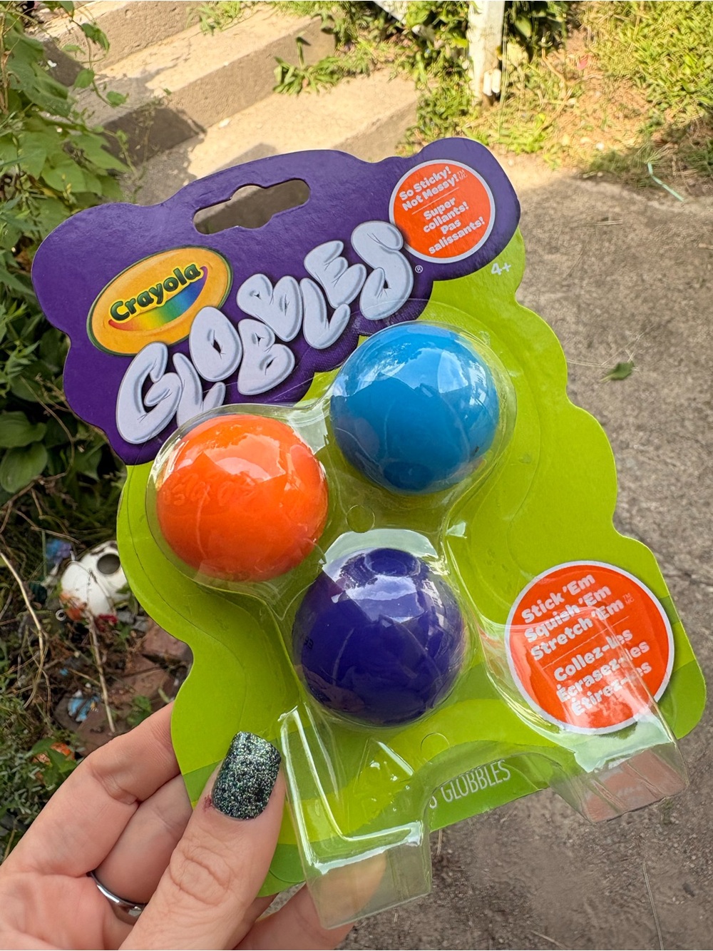 Crayola Globbles Pack - Blue, Orange, Purple